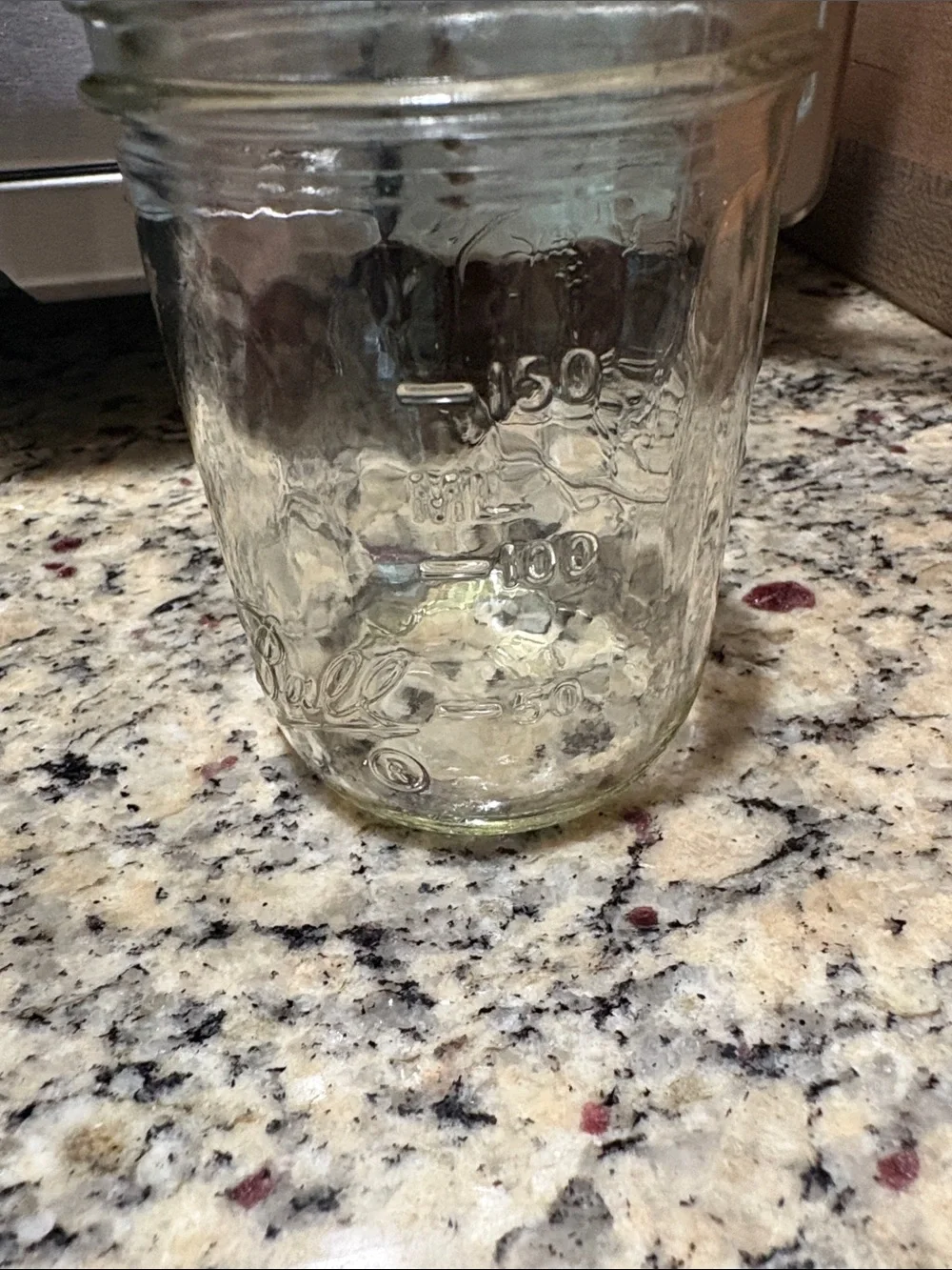 6 OZ Embossed Glass Ball Jars with Silver Lids - Set of 2